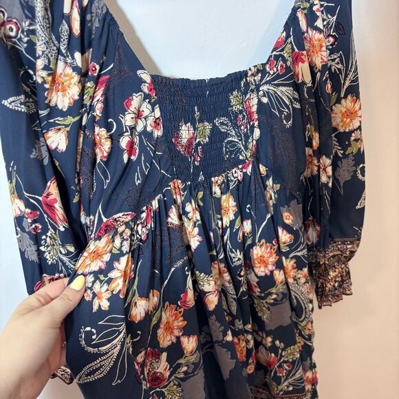 Angie Floral Printed Mini Dress NEW with tags Size Medium - Picture 7 of 12